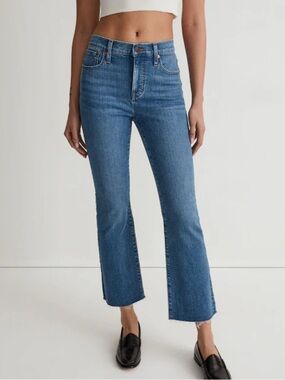Madewell Mid-Rise Kick-Out Crop Jeans